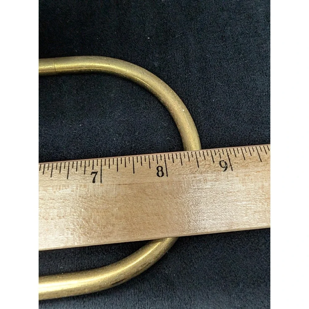 Vintage Art Deco Gold Toned Mirror Minimalist Swivel Magnifying Regencycore MCM